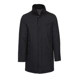 Mackage Damari Wool Flannel Down Puffer Coat Jacket Gray Size 42